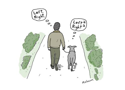 "Left, right." "Left² right²."