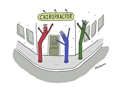 Chiropractor Tube Men