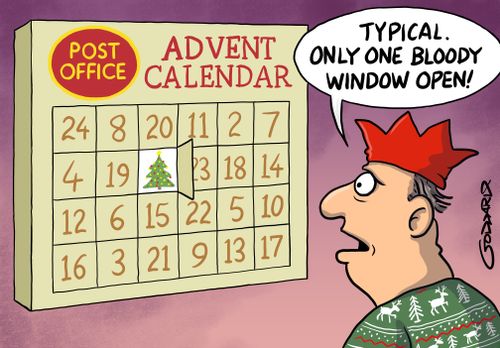 "Typical. Only one bloody window open!"