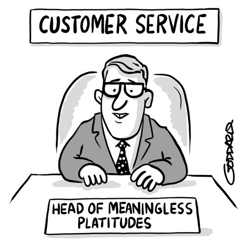 Head of meaningless platitudes