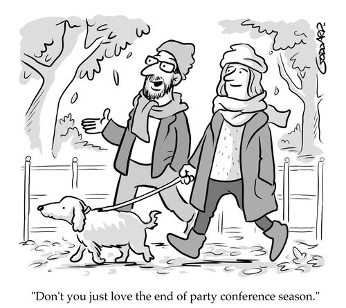 "Don't you just love the end of party conference season."