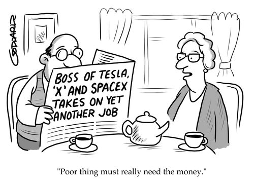 "Poor thing must really need the money."