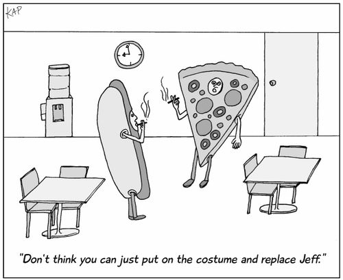 "Don't think you can just put the on the costume and replace Jeff."