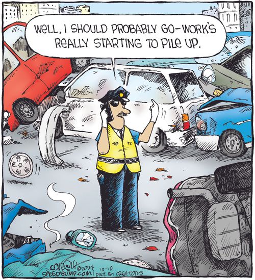 "Well, I should probably go—work's really starting to pile up."
