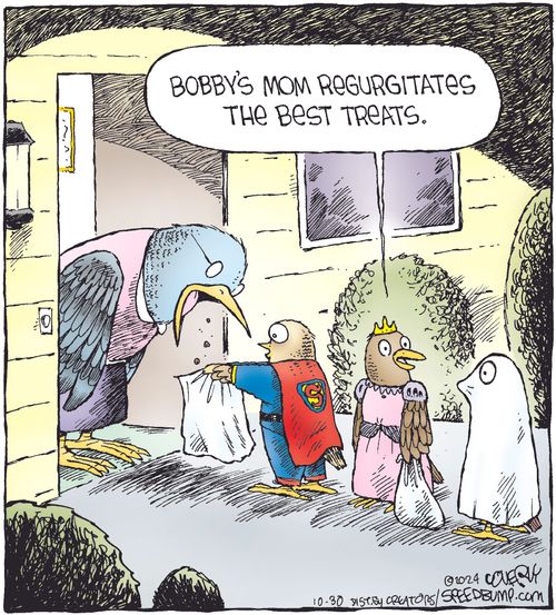 "Bobby's mom regurgitates the best treats."