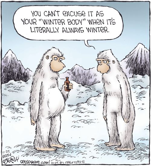 "You can't excuse it as your 'winter body' when it's literally always winter."