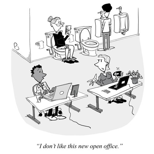 "I don’t like this new open office."