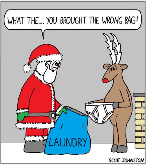 "What the... you brought the wrong bag!"
