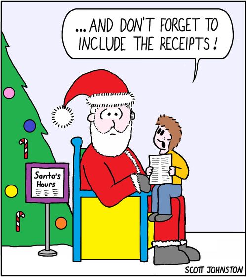 "...And don't forget to include the receipts!"