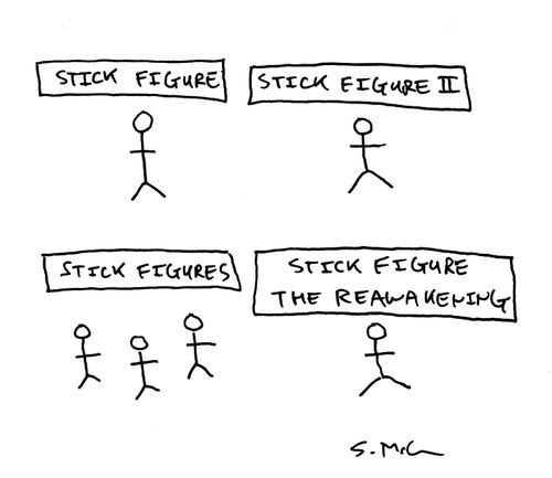 "Stick Figure"   "Stick Figure II"   "Stick Figures"   "Stick Figure: The Reawakening"