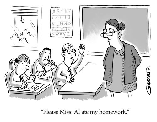 "Please Miss, AI ate my homework."