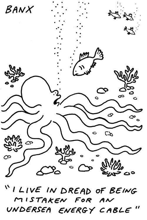 "I live in dread of being mistaken for an undersea energy cable."
