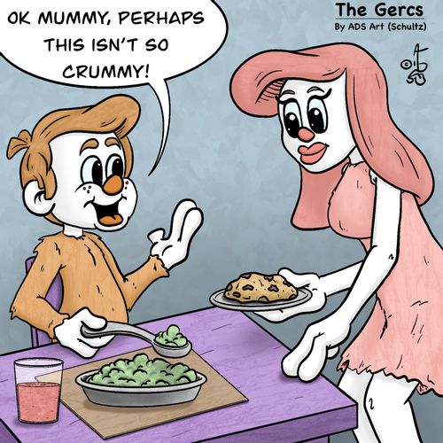 "Ok mummy, perhaps this isn't so crummy!"