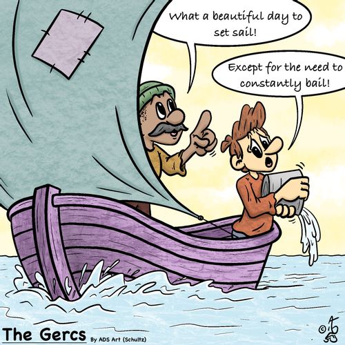 "What a beautiful day to set sail!"