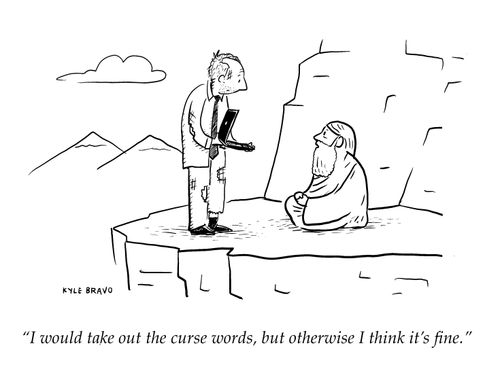 "I would take out the curse words, but otherwise I think it's fine."
