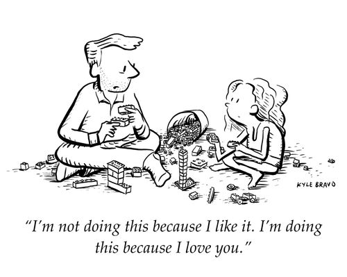 "I'm not doing this because I like it. I'm doing this because I love you."
