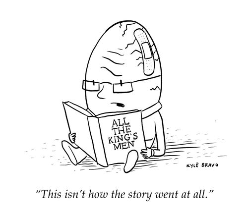 "This isn't how the story went at all."