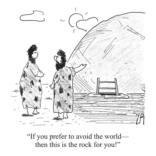 "If you prefer to avoid the world—then this is the rock for you!"