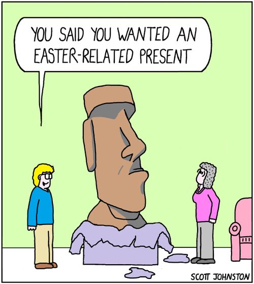 "You said you wanted an Easter-related present."