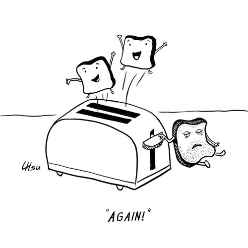 "Again!"