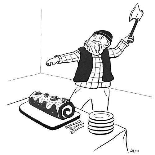The Lumberjack and the Yule Log