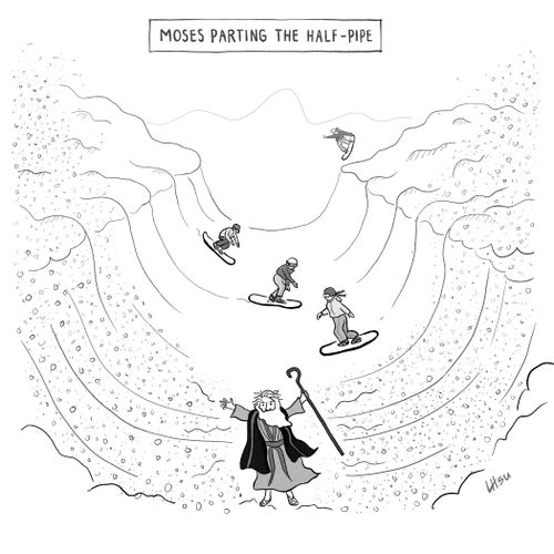 Moses Parting the Half-Pipe
