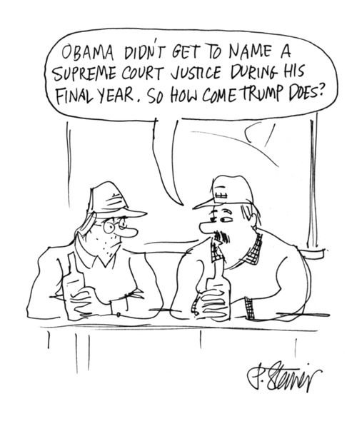 "Obama didn’t get to name a Supreme Court justice during his final year. So how come Trump does?"
