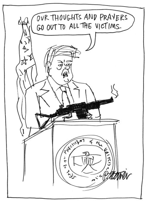 "Our thoughts and prayers go out to all the victims."