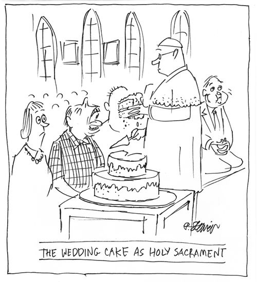 "The wedding cake as holy sacrament"