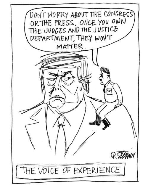 The Voice of Experience: "Don't worry about the congress or the press. Once you own the udges and the justice department, they won't matter."