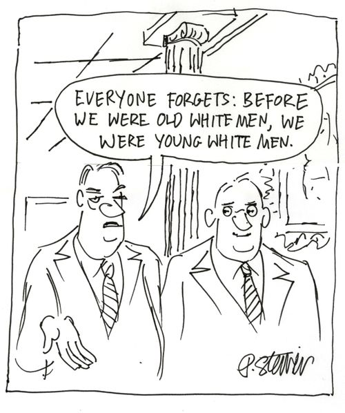 "Everyone forgets: Before we were old white men, we were young white men."