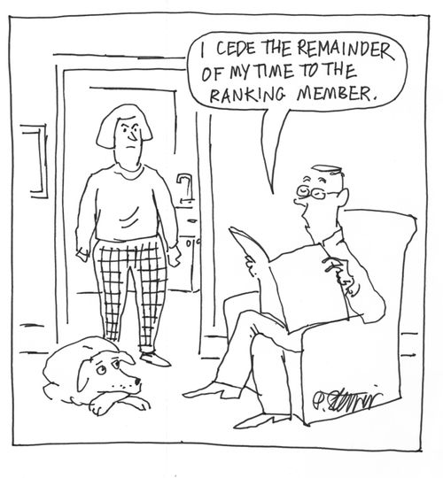 "I cede the remainder of my time to the ranking member."