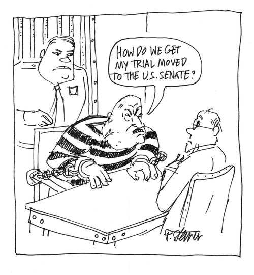 “How do we get my trial moved to the U.S. Senate?”