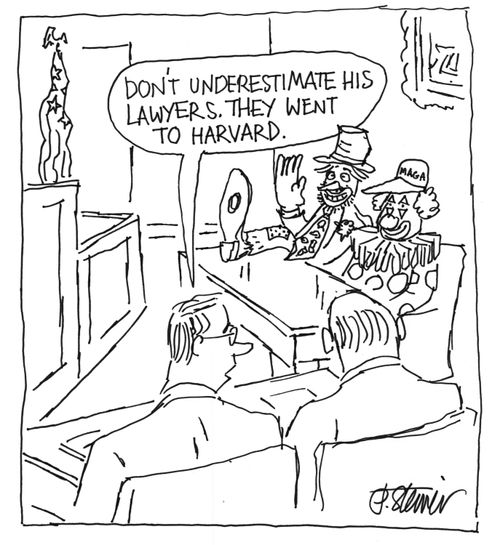 “Don’t underestimate his lawyers. They went to Harvard.”