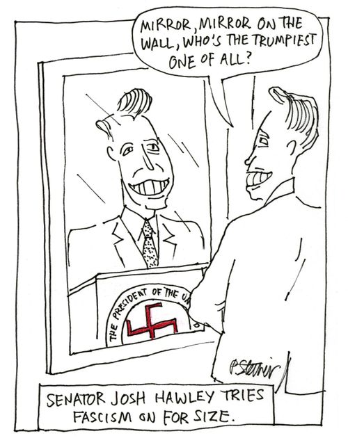 "Mirror, mirror on the wall, who's the Trumpiest one of all?"