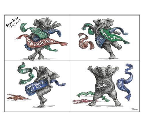 "Republican striptease"