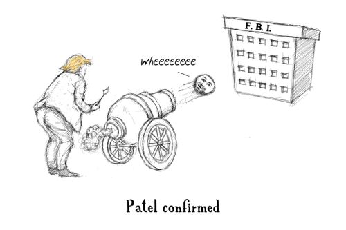 "Patel confirmed"