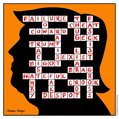 Donald Trump Crossword Silhouette