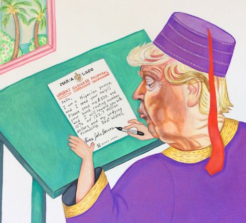 "Hello, I am a Nigerian Prince and I need your help!!! Please send me $500 and your bank routing number. You will rewarded with 10% of 12.7 million dollars and my undying friendship. Best wishes, Prince John Barron."
