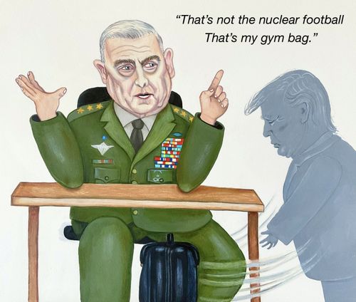 “That’s not the nuclear football That’s my gym bag.”