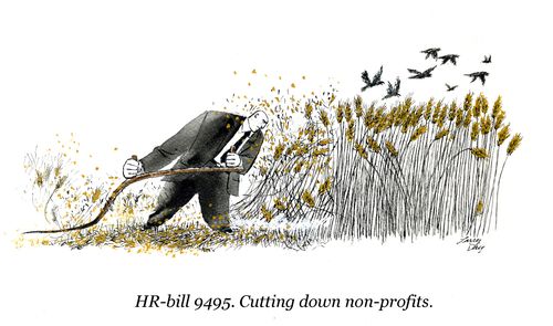 "HR-bill 9495. Cutting down non-profits."