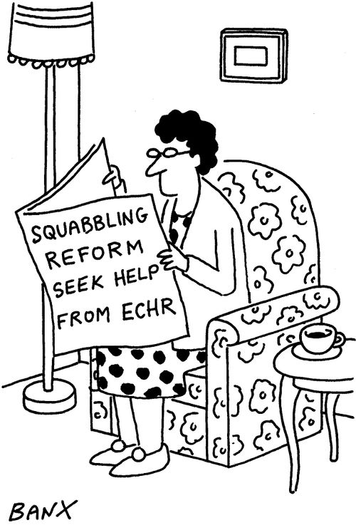 "Squabbling reform seek help from ECHR."
