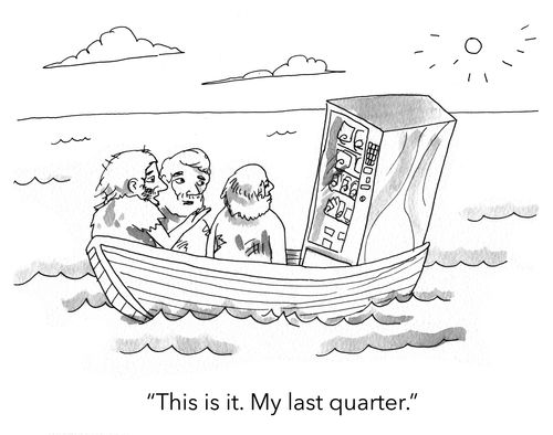 "This is it. My last quarter."