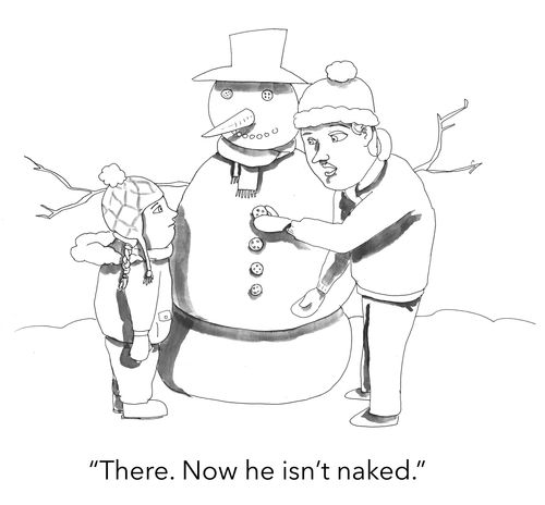 "There. Now he isn't naked."