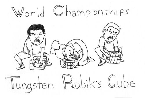 World Championships Tungsten Rubik's Cube