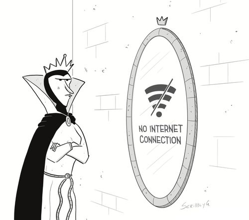 "No internet connection"