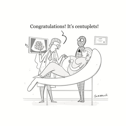 "Congratulations! It's centuplets!"