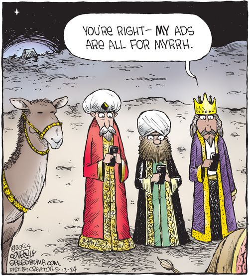 "You're right - my ads are all for myrrh."