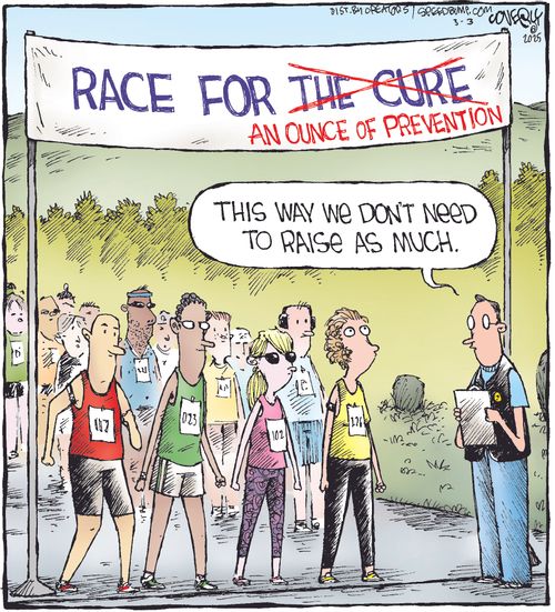 "An ounce of prevention."  "This way we don't need to raise as much."