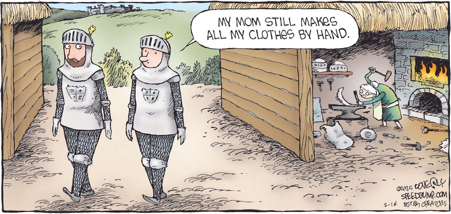 "My mom still makes all my clothes by hand."